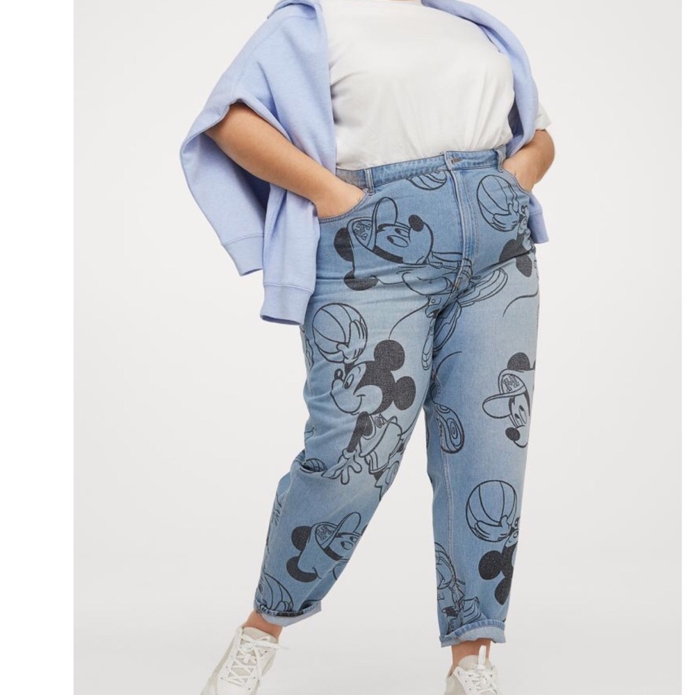 H&M Divided Disney Mickey Mouse Jeans Size 2X